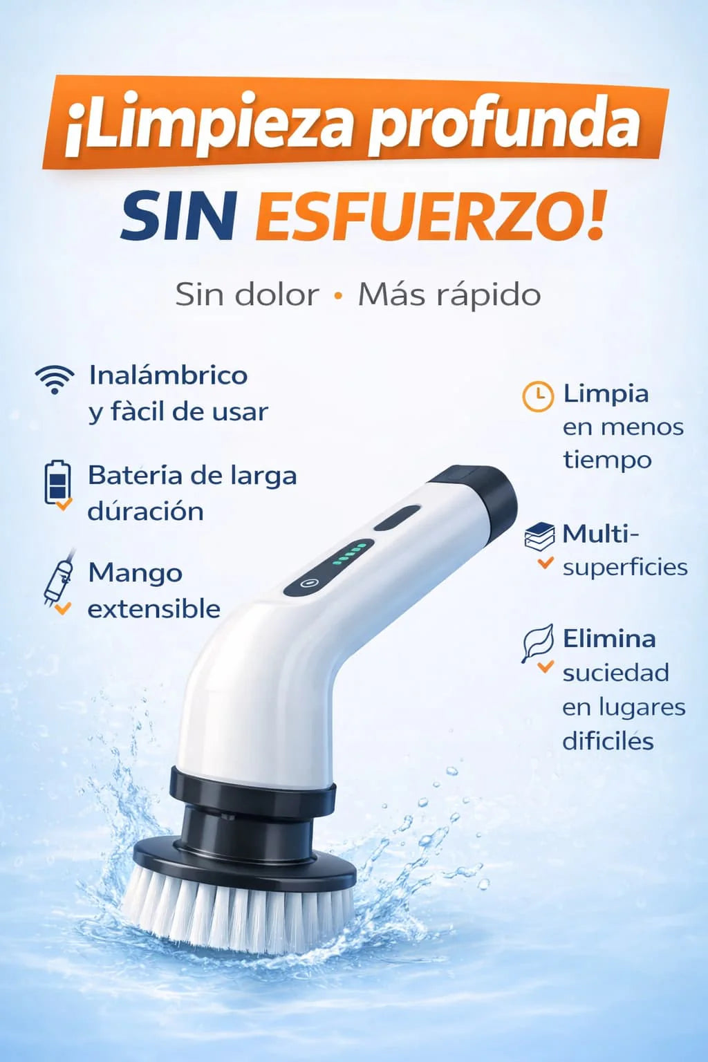 Cepillo Limpiador Inalámbrico 7 en 1